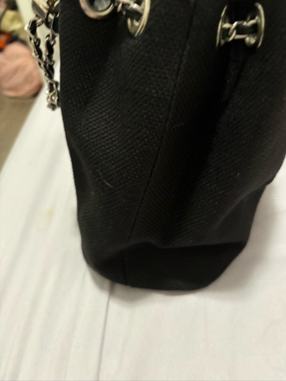 Canvas Crossbody Bucket Bag - Picture 3 of 12